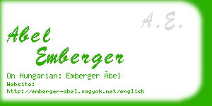 abel emberger business card